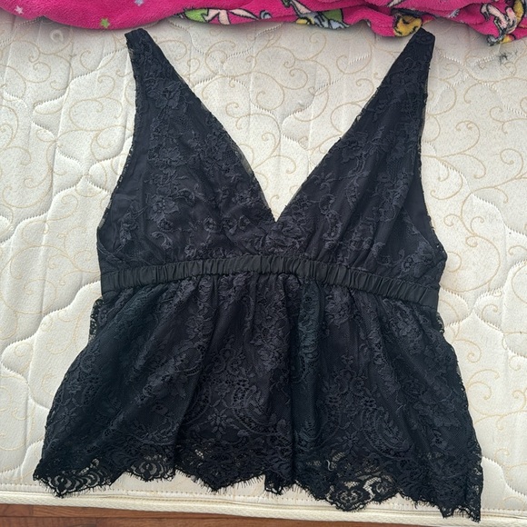 Free people black blouse - Picture 2 of 2